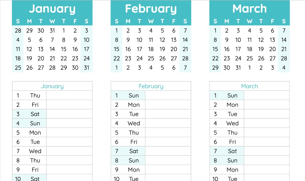 May 2026 monthly calendar grid in Google Sheets