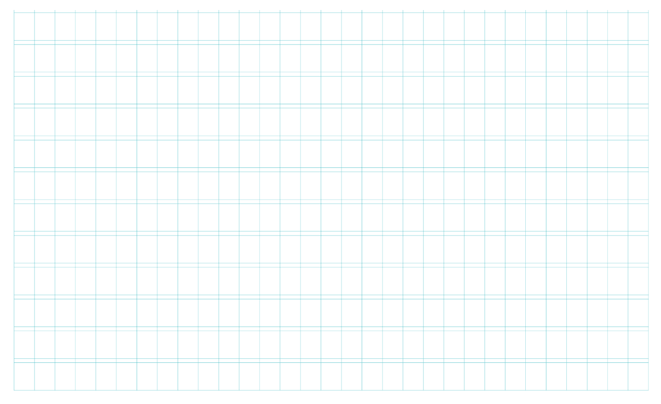 Undated yearly calendar in Google Sheets: 12 blank rows of 31 day cards on one page