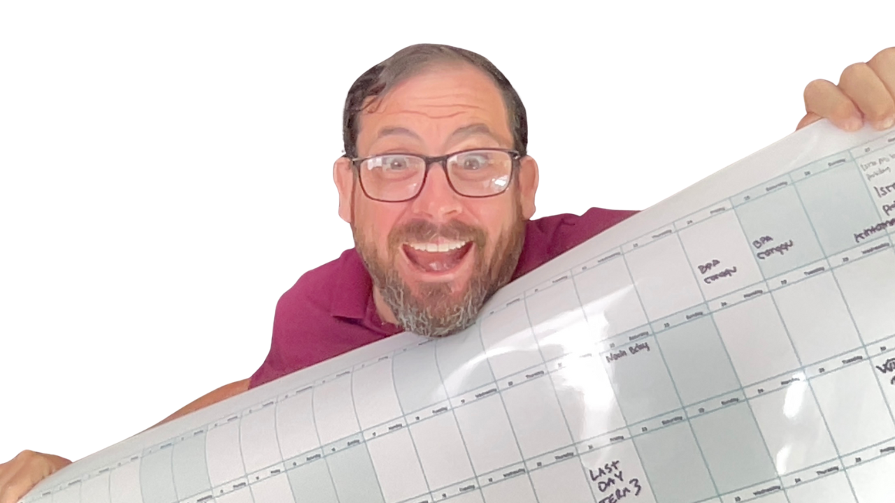 Big Year Calendar print out and Andrew
