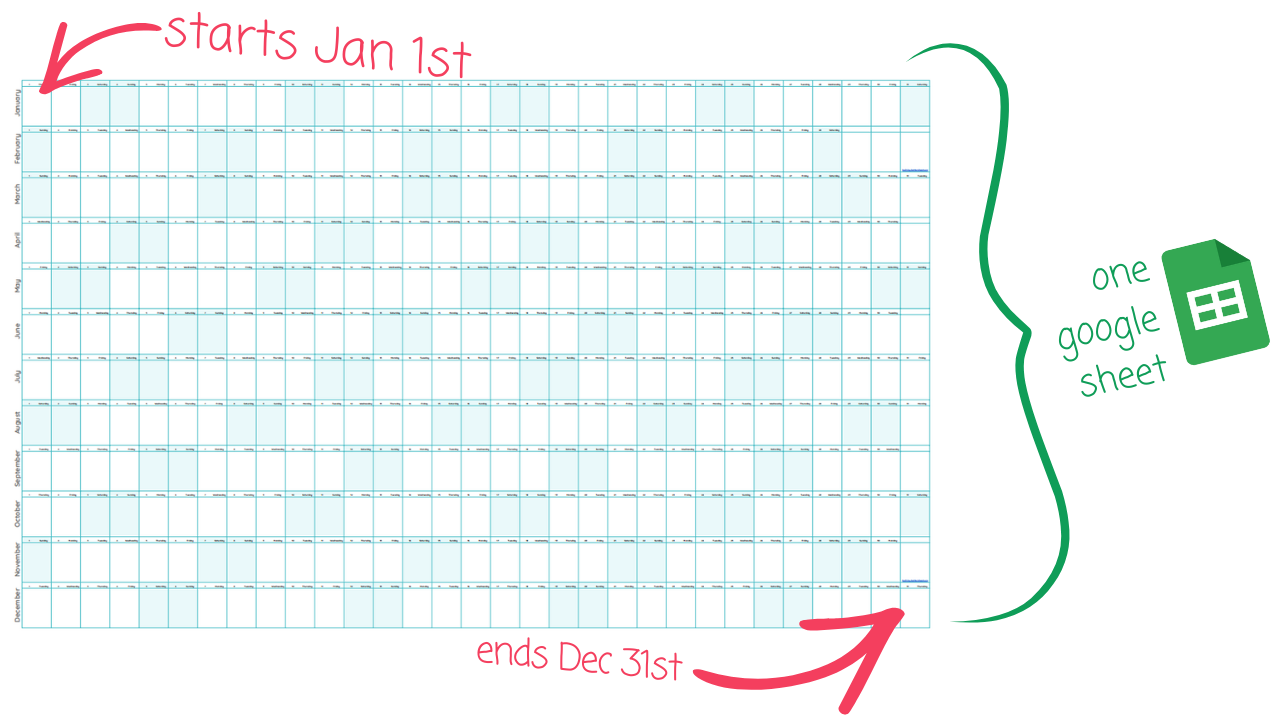 Big Year Screenshot Calendar